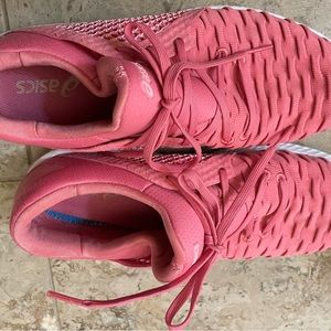 ASICS women’s pink athletic shoes